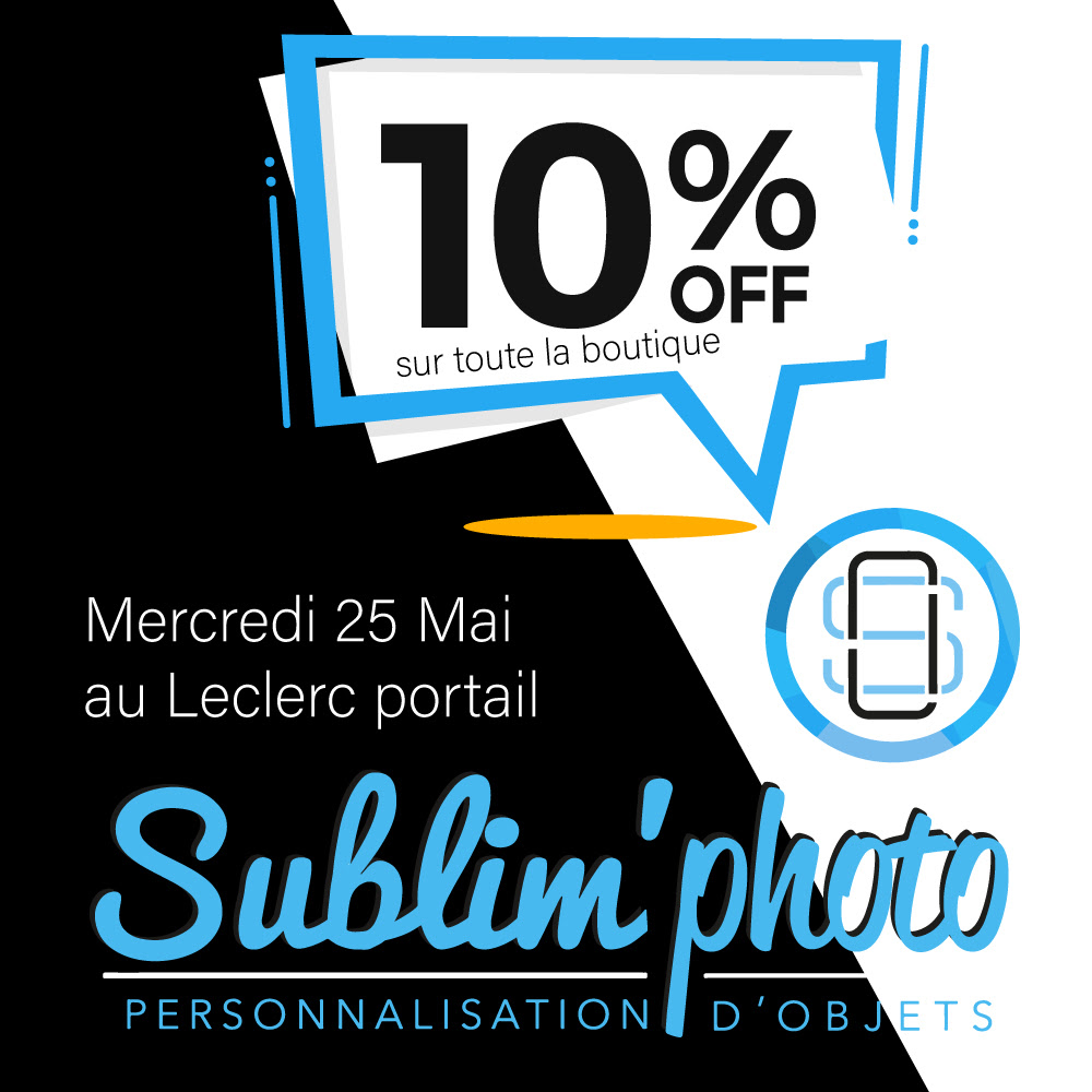 Centre Commercial Le Portail - offre enseigne - boutique SUBLIM' PHOTO  Réunion