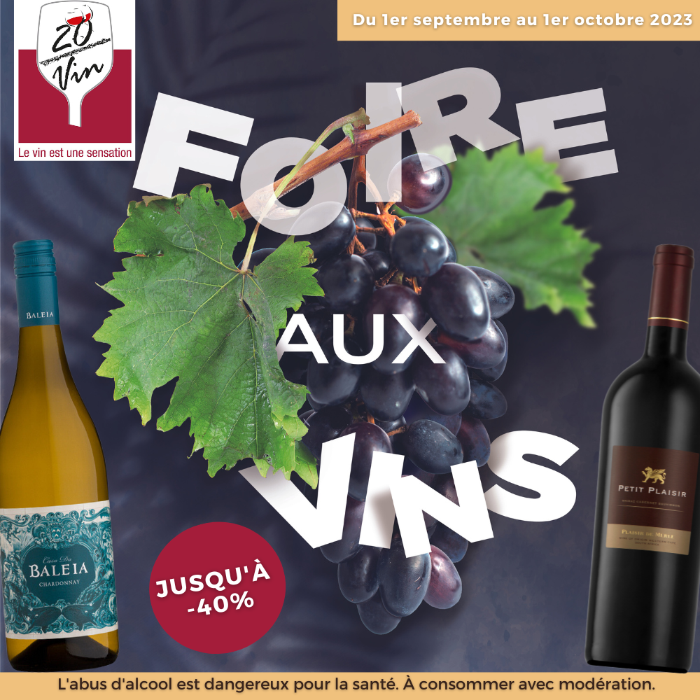 Centre Commercial Le Portail - offre enseigne - boutique 20 / vin Réunion