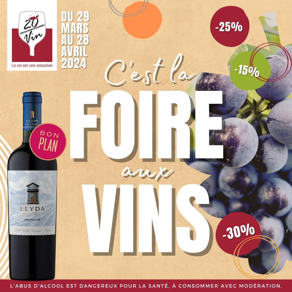Centre Commercial Le Portail - offre enseigne - boutique 20 / vin Réunion