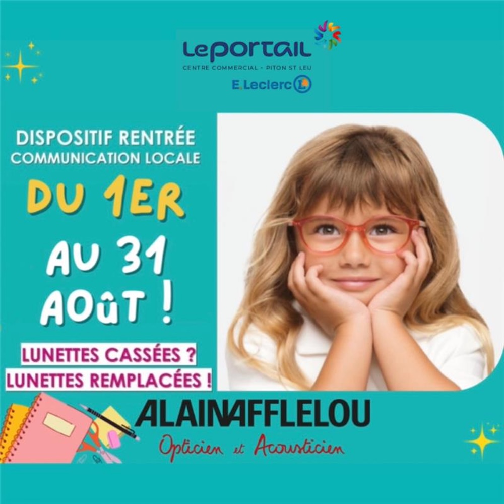 Centre Commercial Le Portail - offre enseigne - boutique Alain Afflelou Réunion