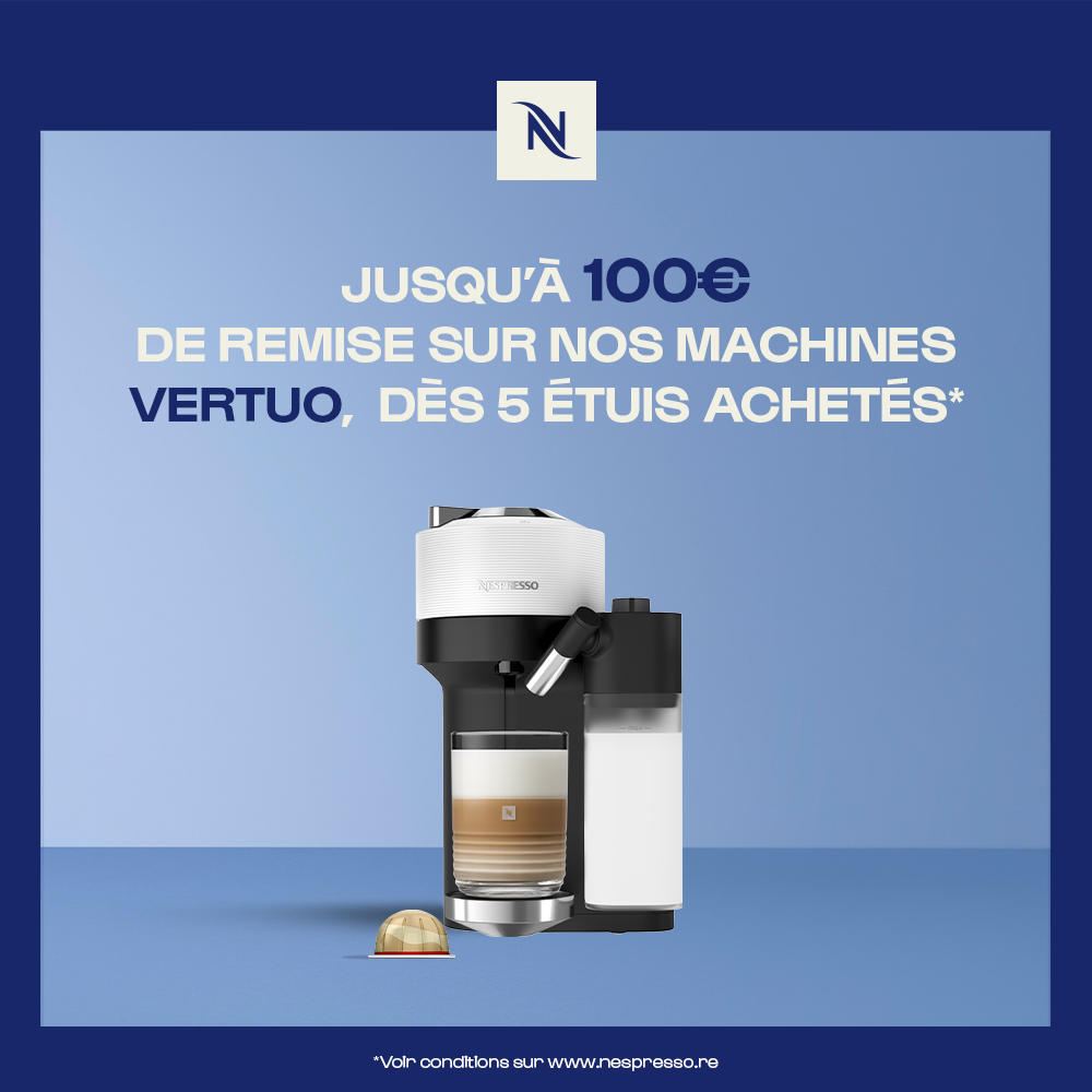 Centre Commercial Le Portail - offre enseigne - boutique Nespresso Réunion